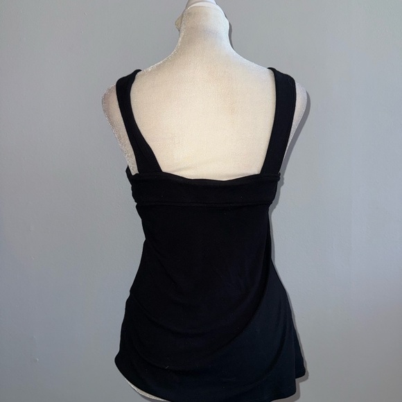 Cache Black Tank Top with Zipper - Picture 2 of 4
